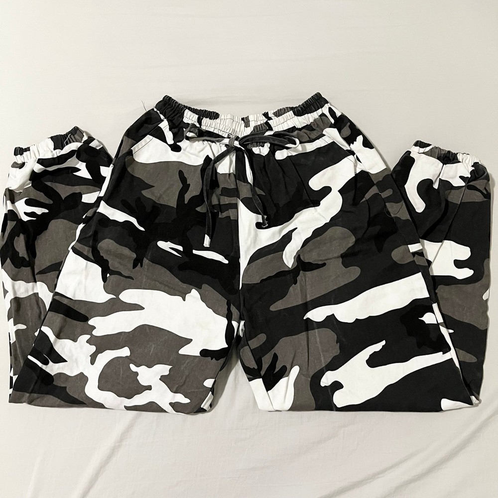 Camo Cargo Jogger Pants S
